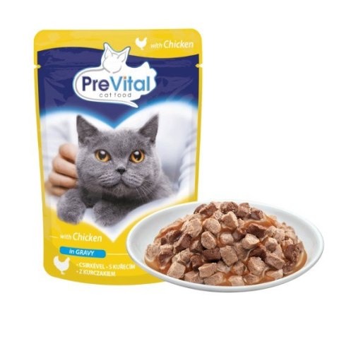 PREVITAL kurczak w sosie dla kotów 100g PREVITAL