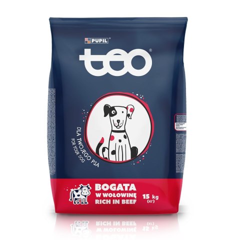TEO bogata w wołowinę Karma sucha dla psa 15kg Teo