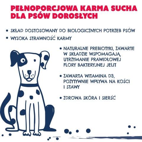 TEO bogata w wołowinę Karma sucha dla psa 15kg Teo