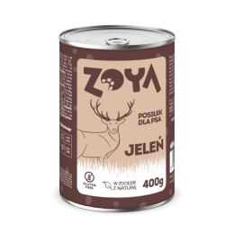ZOYA Jeleń - puszka mokra kardma dla psów 400g ZOYA