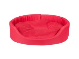 AMIPLAY Legowisko Owalne Basic Czerwone M