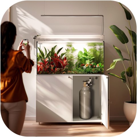 Aquario CO2 Bottle Fat - butla CO2 8l niska z zaworem Aquario