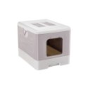 FERPLAST SAHARA TOILET GREY PINK kuweta dla kota FERPLAST