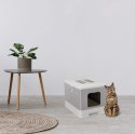 FERPLAST SAHARA TOILET GREY PINK kuweta dla kota FERPLAST