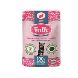 FOLK Kitten Delikatne danie dla malucha z królikiem saszetka 85g Folk
