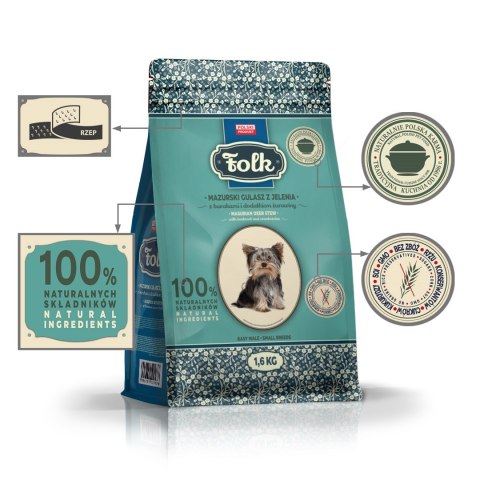 FOLK Mazurski gulasz z jelenia z burakami i dodatkiem żurawiny 1.6kg Folk