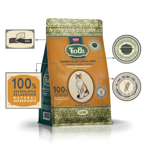 FOLK Mazurski gulasz z królika i sarny z burakami i dodatkiem żurawiny 1.6kg Folk