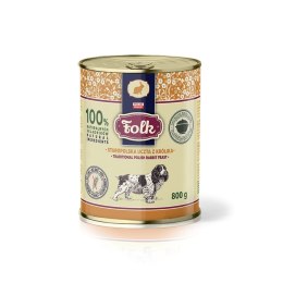 FOLK Staropolska uczta z królika mokra karma dla psów 800g Folk