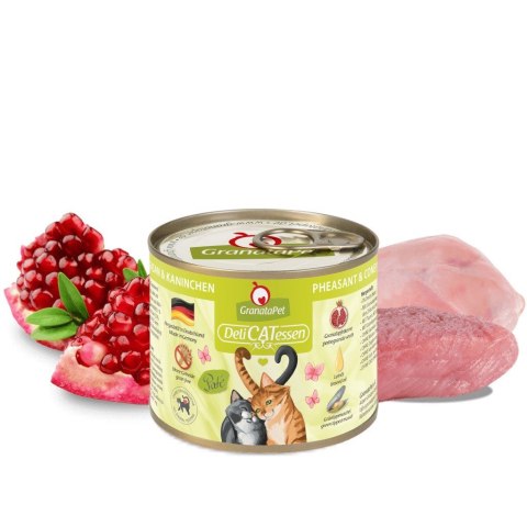 GranataPet DeliCatessen bażant i królik karma mokra dla kota 200g GranataPet