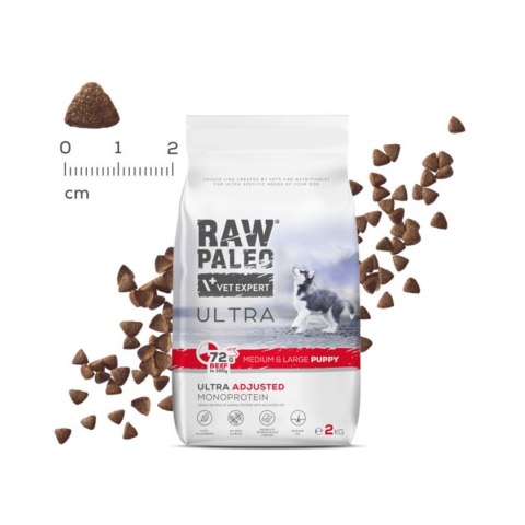 VetExpert Raw Paleo Ultra Wołowina Medium&Large Puppy 2kg VetExpert
