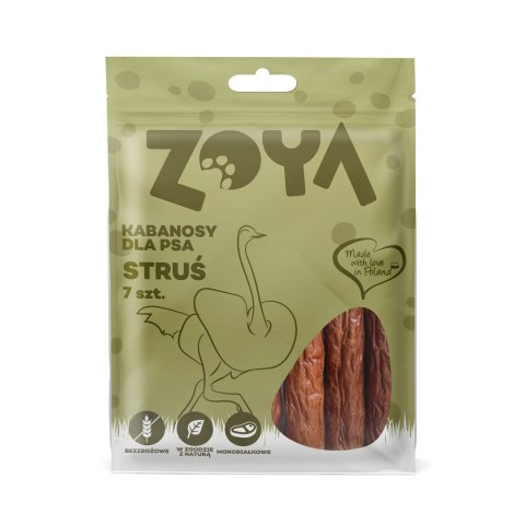 ZOYA KABANOSY ZE STRUSIA przysmak dla psa 7SZT ZOYA