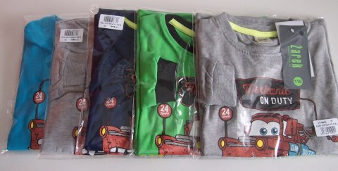 BLUZKA CHŁOPIĘCA AUTA DR R.122-128 SALE BLUZKA CHŁOPIĘCA AUTA DR R.122-128 SALE