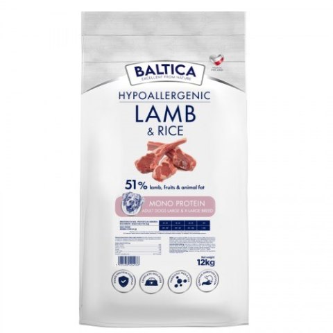 BALTICA NUTRACEUTIC Hypoallergenic Lamb & Rice L / XL 12kg BALTICA