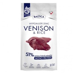 BALTICA NUTRACEUTIC Hypoallergenic Venison & rice XS/S 3kg BALTICA