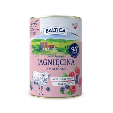 BALTICA SMAKI REGIONÓW Jagnięcina z malinami 400g BALTICA