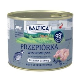 BALTICA SMAKI REGIONÓW Kot dorosły Przepiórka 185g BALTICA