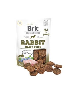 Brit Jerky Rabbit Meaty Coins - Królik - przysmak dla psa - 80g Brit
