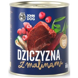John Dog BERRY Adult dziczyzna z malinami 800g JOHN DOG