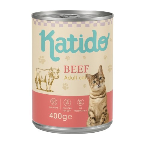 KATIDO wołowina mokra karma dla kota 400g Katido