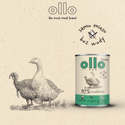 Ollo Umami Gęś i Indyk 850g OLLO