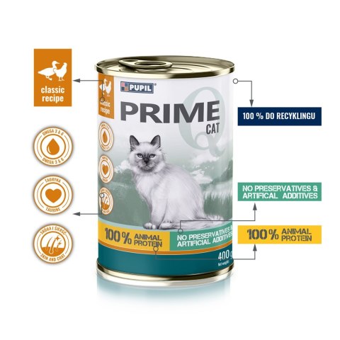 PUPIL Prime bogata w kurczaka z kaczką 400 g PUPIL