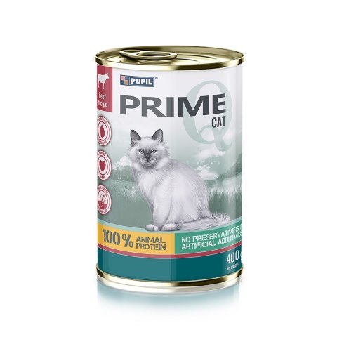 PUPIL Prime bogata w wołowinę z wątróbką 400 g PUPIL