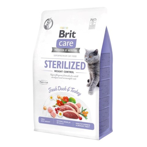 BRIT CARE Cat Grain-Free Sterilised Weight Control - karma dla kotów wysterylizowanych i z nadwagą - 7 kg Brit