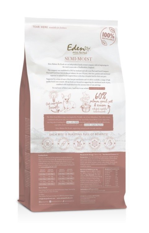 Eden Półwilgotna Łosoś i Przepiórka 10 kg Eden