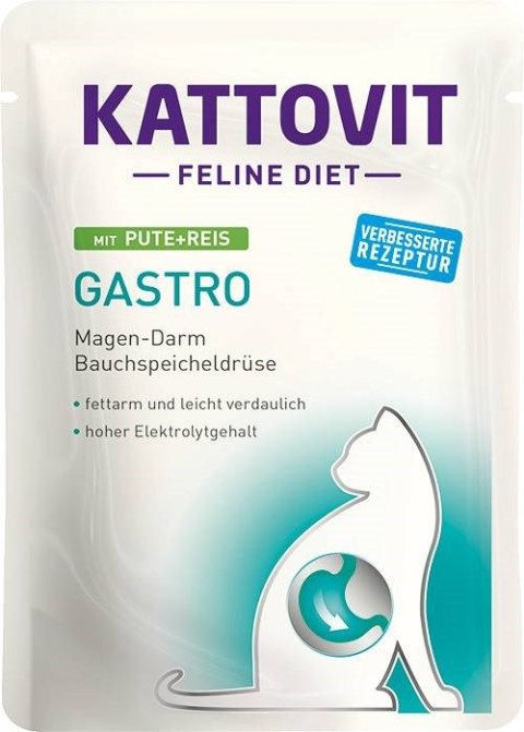 KATTOVIT GASTRO Zestaw na układ pokarmowy 12x85g dla kota KATTOVIT