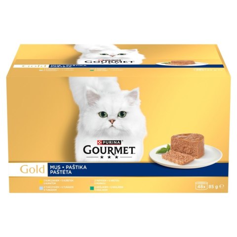 PURINA GOURMET GOLD Mus Mix smaków 48x85g PURINA NESTLE