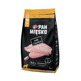 Pan Mięsko Indyk z bażantem karma sucha dla psa 3kg PAN MIĘSKO