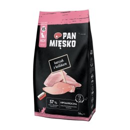 Pan Mięsko Kurczak z królikiem sucha karma dla kota chrupki XS 1,6kg PAN MIĘSKO