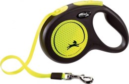 Smycz FLEXI automatyczna New Neon M 5 m taśma Flexi