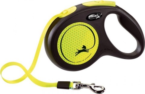Smycz FLEXI automatyczna New Neon M 5 m taśma Flexi