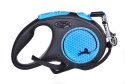 Smycz Flexi automatyczna New Neon S taśma 5 m - dla psa do 15 kg, kolor niebieski Flexi