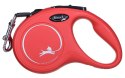 Smycz NEW CLASSIC S taśma -5m -do 15kg czerwony Flexi
