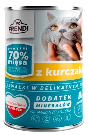 Frendi puszka dla kota z kurczakiem w sosie 400 g Frendi