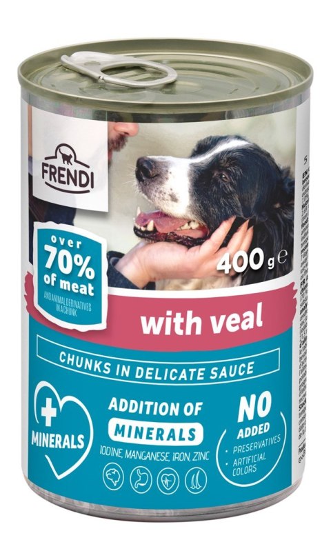 Frendi puszka dla psa z cielęciną w sosie 400 g Frendi