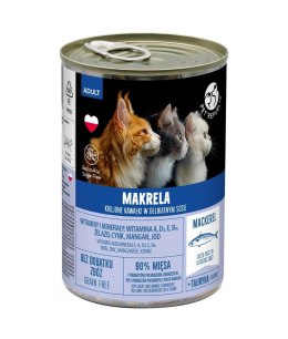 PETREPUBLIC Kawałki w sosie z makrelą - Karma mokra dla kota - 400g PetRepublic