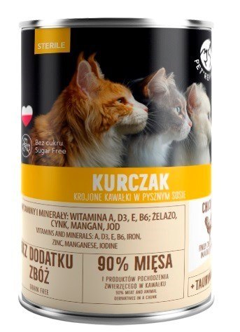 PetRepublic dla kota (sterill) z kurczakiem 400 g PetRepublic
