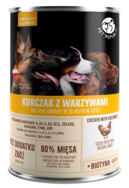 PetRepublic puszka dla psa kurczak, warzywa 1250 g PetRepublic