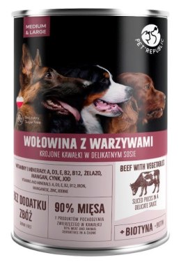 PetRepublic puszka dla psa wołowina, warzywa 1250 g PetRepublic
