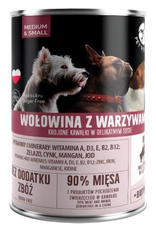PetRepublic puszka dla psa wołowina warzywa 400 g PetRepublic