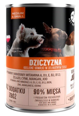 PetRepublic puszka dla psa z dziczyzną 400 g PetRepublic