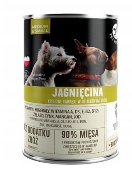 PetRepublic puszka dla psa z jagnięciną 400 g PetRepublic