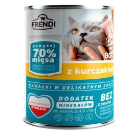 FRENDI kawałki w sosie z kurczakiem mokra karma dla kota 800g Frendi