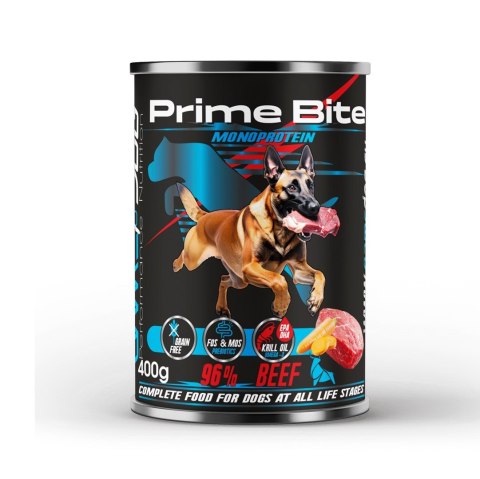 GAME DOG Prime Bite wołowina, marchewka monoproteinowa 400g GAME DOG