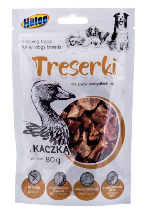 HILTON Treserki mięsne z kaczki - przysmak dla psa - 80 g Hilton