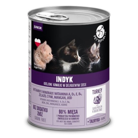 PetRepublic dla kota (junior) z indykiem 400 g PetRepublic