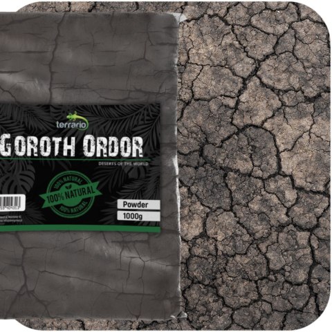 Terrario Goroth Ordor 1kg - czarna glina do terrarium pustynnego